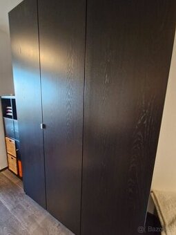 Šatní skříň IKEA PAX/FORSAND, černohnědá 150x60x236