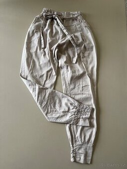 Dívčí plátěné kalhoty vel. 146