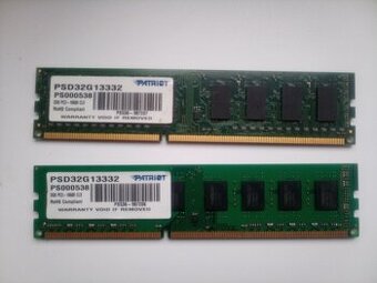 RAM - různé, DDR2 - Patriot, Kingston, Kingmax - 4 kusy