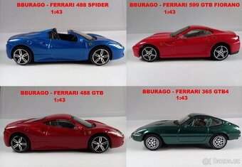 BBURAGO-FERRARI 1:43 - 250 TESTA ROSSA