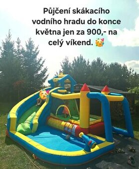 Skákací vodní hrad na CELÝ VÍKEND
