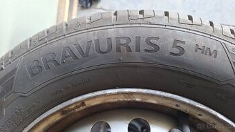 Použité letní pneu 195/65 R15 T XL na ocelový discích - 4 ks