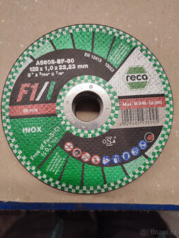 Řezný kotouč Reca F1 ocel/nerez 125x1, 27ks
