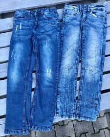 Džínové kalhoty 140, 9 let - 1