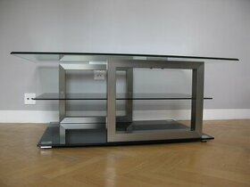Konferenční/Televizní stolek SKLO-černá, Design Kus