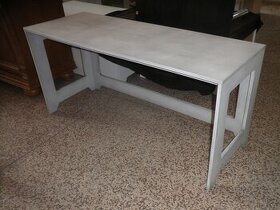 Lavice či stolek v cementové barvě - 1