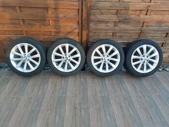 16" alu kola Škoda - FABIA III, RAPID + pneu Dunlop 215/45