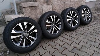 Alu kola 5x100 r15 originál vw polo letní pneu