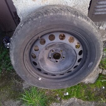 Rezerva plechový disk rozteč 5x112 s letní pneu 205/55/16