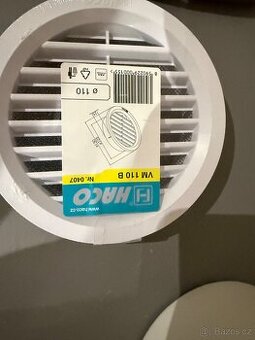 Větrací mřížka HACO VM B kruhová se síťovinou 110 mm plastov