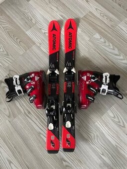 Kvalitní dětské lyže Atomic Redster 90 cm +lyžáky 31-32