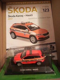 Model 1:43 Škoda Karoq hasiči, Kaleidoskop slavných vozů Ško