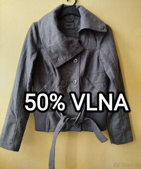 Dámský vlněný kabát/ bunda, velikost M