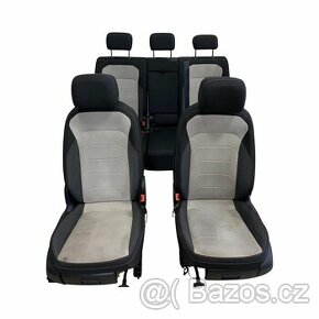 Sedačky černá látka šedá alcantara VW Tiguan 5NB 2 gen. 21