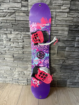 Snowboard dívčí komplet - včetně vázání a bot