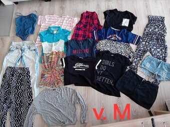 Dámské oblečení v. M, celkem 17 ks