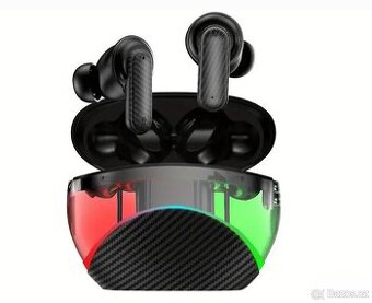LED podsvícená bluetooth sluchátka s výdrží 4h.