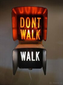 Americký Semafor walk/dont walk