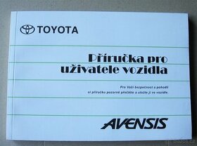 Příručka pro uživatele vozidla Toyota Avensis od 1998 - - 1
