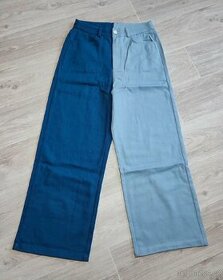 Bavlněné dvoubarevné kalhoty S, L