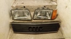 Audi A100 "doutník" 82-90 přední světla a maska