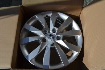 4ks NOVÉ orig.alu disky Škoda Octavia III 6Jx17 ET48, 5x112