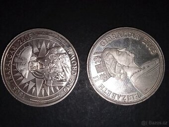 Anglická mince bitva u Trafalgaru