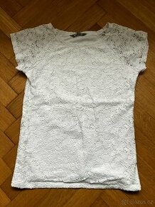 Dívčí krajkové tričko/halenka Lindex vel. 146/152
