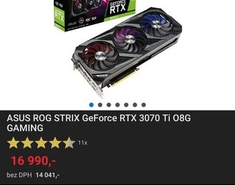 Asus ROG 3070 Ti (záruka do 2027)
