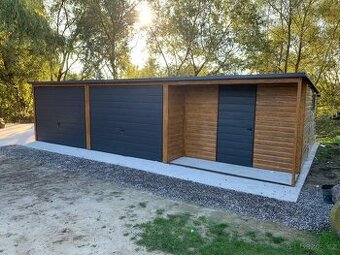 Plechová garáž 9x5 m - 1