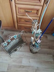 stojan na časopisy- váza kov