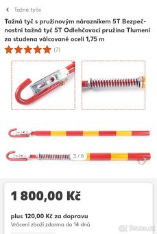 Tažná tyč s pružinou 5T (nová, záruka, PC 1800,-
