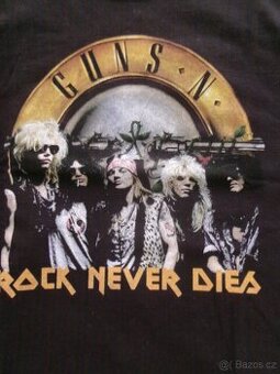Nové triko Guns N´Roses - Rock never dies, vel.L. - 1