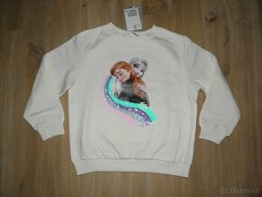 Nová mikina s Elsou a Annou zn. H&M vel.110/116
