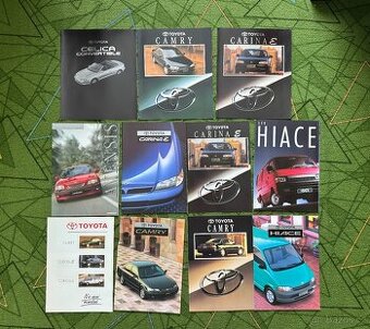Toyota Avensis, Camry, Carina E, Celica, Hiace prospekty
