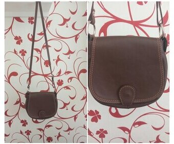 Kožená crossbody kabelka