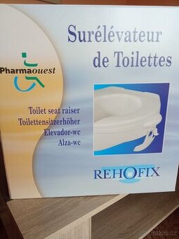 Nástavec na WC plastový s poklopem - REHOFIX