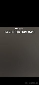 Zlate čísla 604 849 849 a stejné tvary v textu