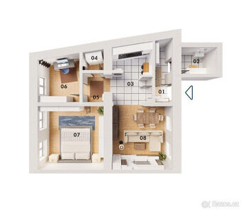 Pronájem bytu 3+1, Plzeňská, Košíře, 90 m2