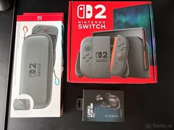 Nintendo SWITCH 2 obal,BT sluchátka, zaruka 6/2027