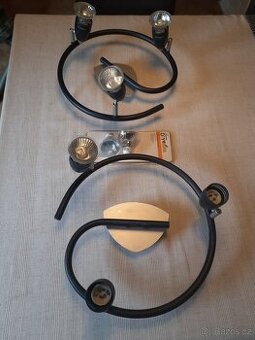 Černá bodová kruhová svítidla průměr 30cm