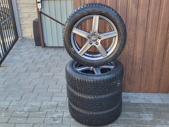 Prodám zimní sadu pneu 195/55R16, 5x100, ET50