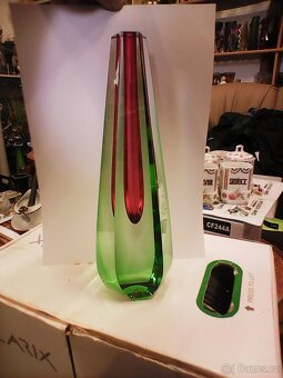 Váza EXBOR - kapka, výška 25,3 cm. - návrh Pavel Hlava