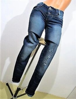 MODERNÍ SLIM RIPPED JEANS ♣ CALLIOPE ♣ VEL.S