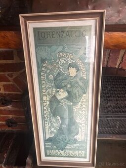 Velký zarámovaný plakát Mucha