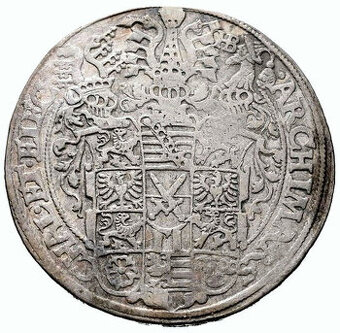 Stříbrná mince staré Sasko vévoda August I.