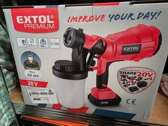 Stříkací AKU pistole EXTOL PREMIUM