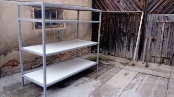 Prodám bytelné ocelové regály vyrobené z jeklu 40x40mm