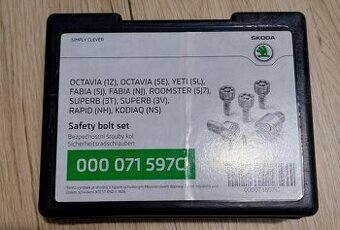 Prodám sadu bezpečnostní šroubů Škoda originál nové