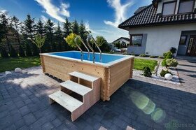 Dřevěný zahradní bazén 3×2
